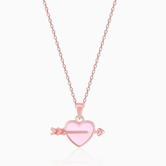 Rose Gold Romantic Rapture Pendant with Link Chain