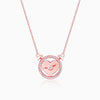 Rose Gold I Miss You Necklace