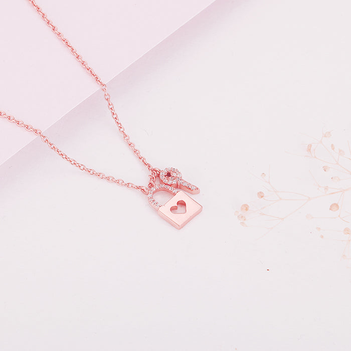 Rose Gold Perfectly Matched Necklace