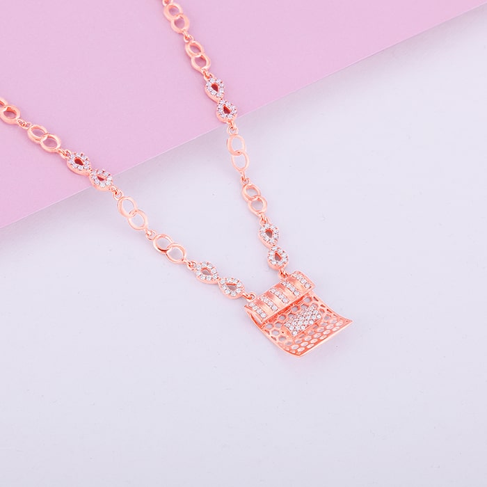 Rose Gold Endless Romance Necklace