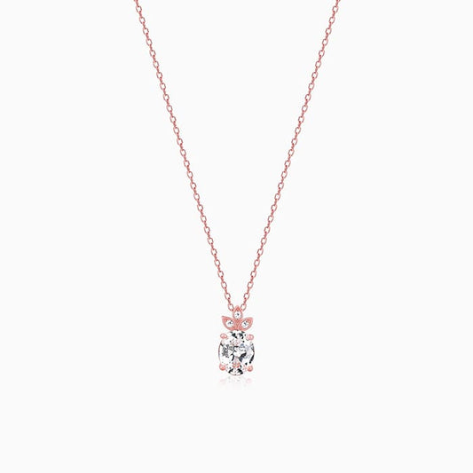 Rose Gold Glint of Happiness Pendant with Link Chain