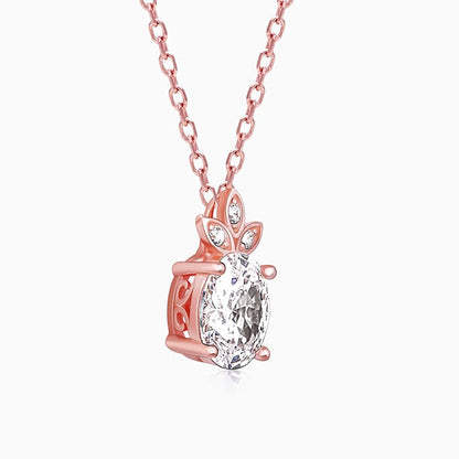 Rose Gold Glint of Happiness Pendant with Link Chain