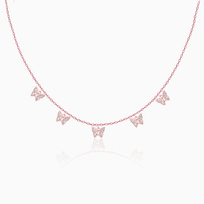 Anushka Sharma Rose Gold Wavering Wings Butterfly Necklace