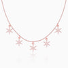 Rose Gold Frost Charm Necklace