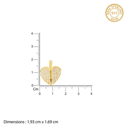 Anushka Sharma Golden Secret Heart Pendant with Link Chain