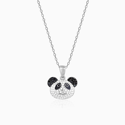 Silver Panda Power Pendant with Link Chain