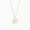 Golden Daisy Affair Pendant with Link Chain