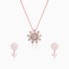 Rose Gold Prince's Pine Floral Set