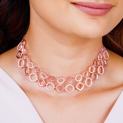 Rose Gold Celestial Choker Necklace