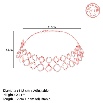 Rose Gold Celestial Choker Necklace