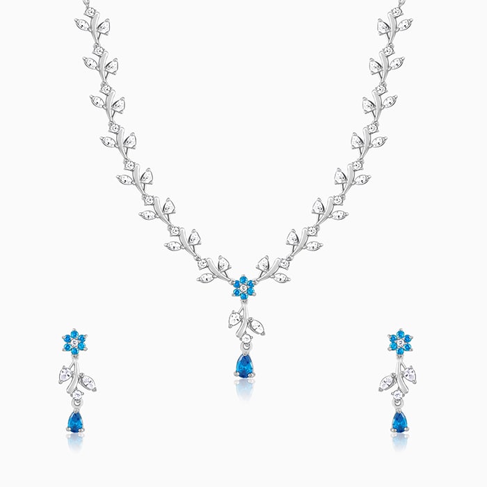 Silver Blue Daisy Set - Image 1