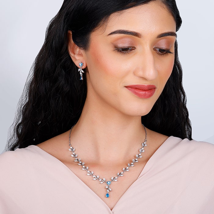 Silver Blue Daisy Set - view 3