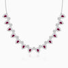 Silver Cherry Prunus Necklace