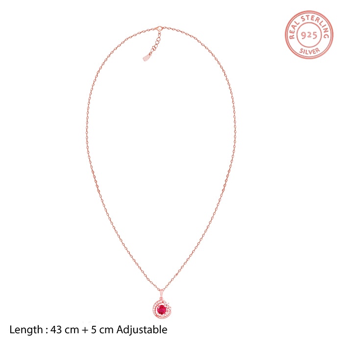 Rose Gold Full of Love Pendant with Link Chain - view 5