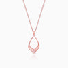Rose Gold Princess Pendant With Link Chain
