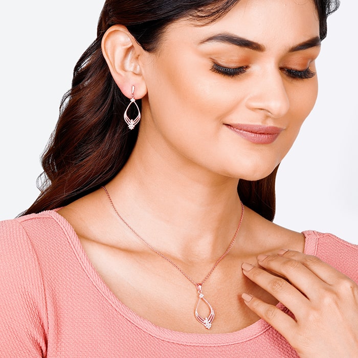 Rose Gold Princess Set | Jewellery set – GIVA Jewellery