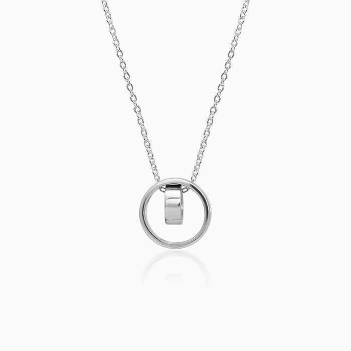 Verozi 925 Sterling Silver Fusion Circle Pendant for Women with Chain, Pure  Gold or Rhodium Plated Pendant Necklace, Fine Jewellery Gifts for Women &  Girls, Assured Purity & 6 Month Warranty* :