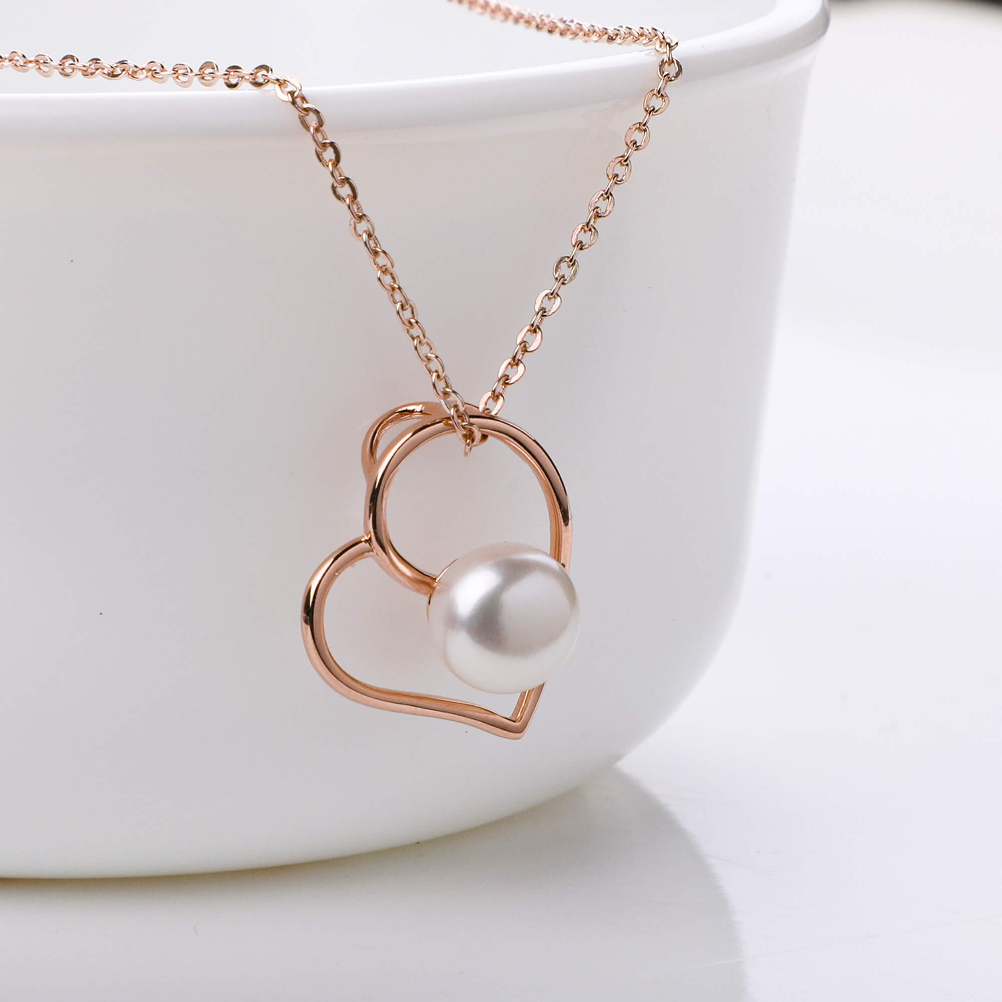 Gold Heart Necklace - Laure Mother of Pearl | Ana Luisa Jewelry