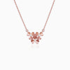 Rose Gold Blooming Flower Necklace