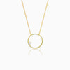Golden Hoop Necklace