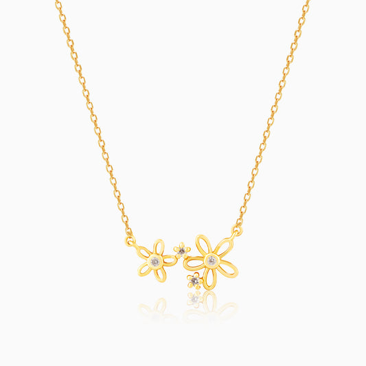 Golden Shimmer Bloom Necklace
