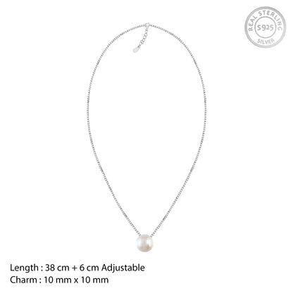 Silver White Pearl Moon Set