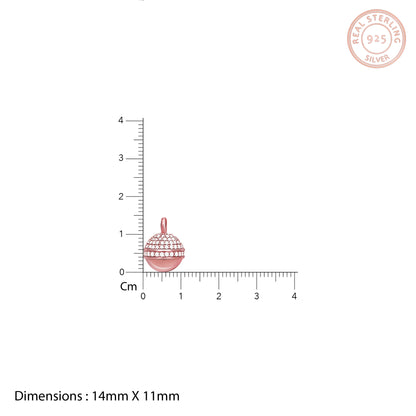 Anushka Sharma Rose Gold Studded Trinket Pendant With Link Chain