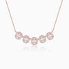 Rose Gold Baguette Bunch Necklace