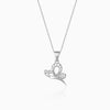 Silver Love Like A Butterfly Pendant With Link Chain