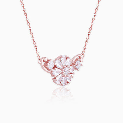 Rose Gold Floral Set of Three