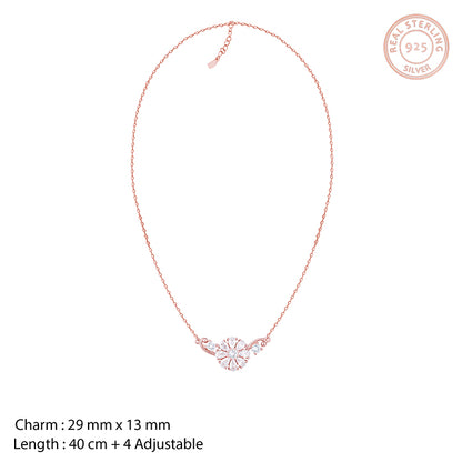 Rose Gold Floral Set of Three