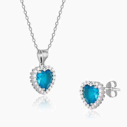 Silver Titanic Heart Of The Ocean Set