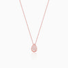 Rose Gold Studded Swayer Necklace
