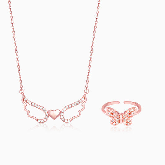 Rose Gold Wing It With Love Set