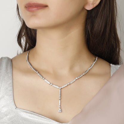 Zircon Silver Night Necklace