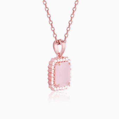 Rose Gold Fairytale Pendant With Link Chain