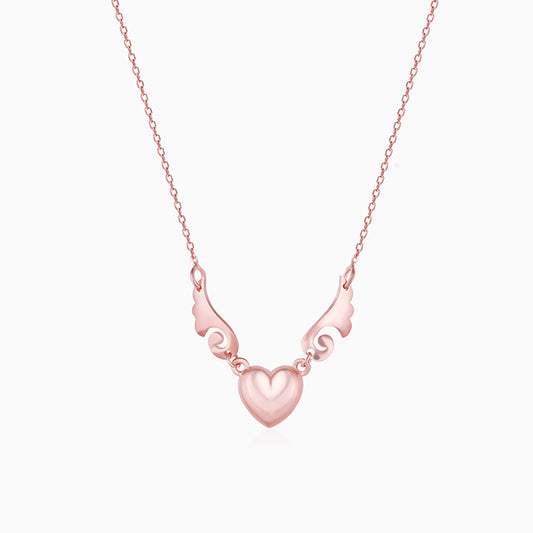 Rose Gold Rising In Love Necklace