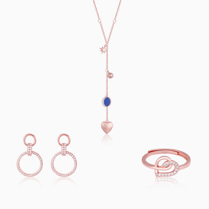 Rose Gold Love Struck Set of Three