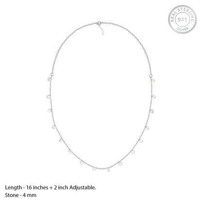 Silver Zircon Queens Set