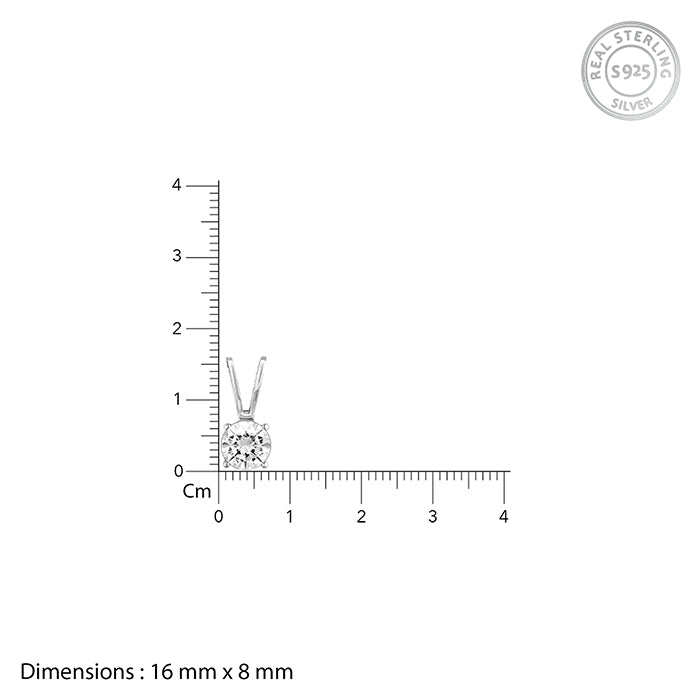 Silver Classic Vintage Solitaire Pendant & Ring Set - view 7