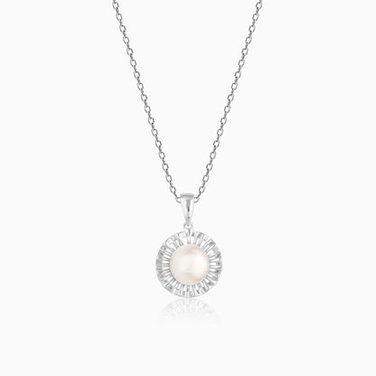 Silver The Magic Pearl Pendant With Link Chain