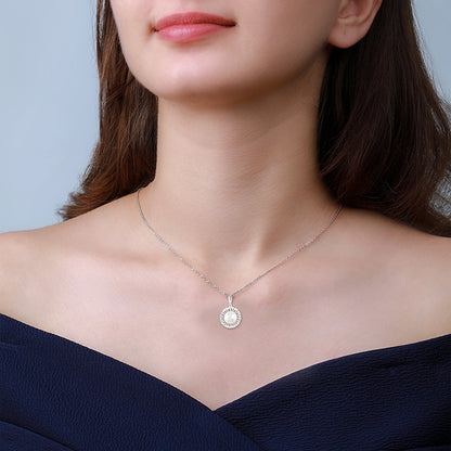 Silver The Magic Pearl Pendant With Link Chain