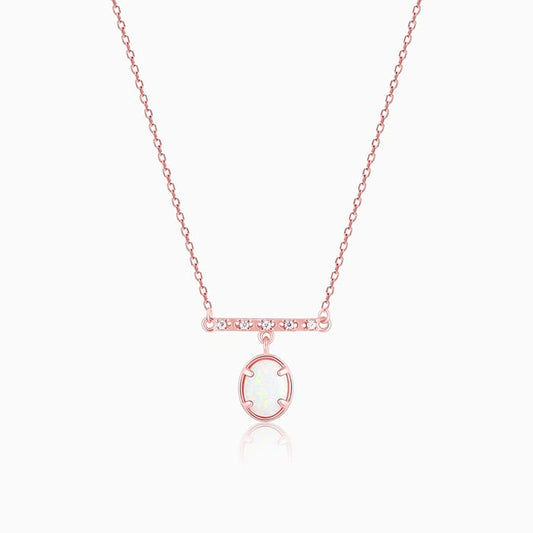 Rose Gold Moonstone Glory Necklace