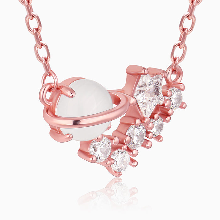 Rose Gold Celestial Love Necklace - view 6