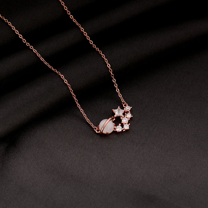 Rose Gold Celestial Love Necklace - view 5