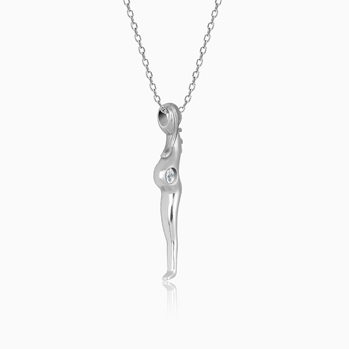 Silver Gift of Life Pendant With Link Chain