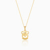 Golden Ganpati Pendant With Link Chain