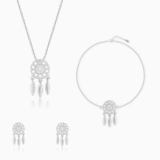 Silver Dreamcatcher Set of 3
