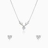Silver Deary Hearts Set