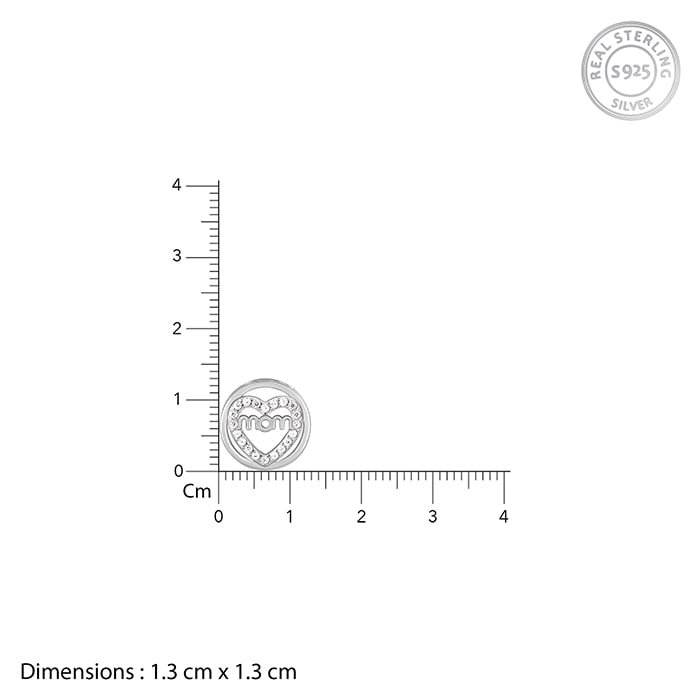 Silver Heart MOM Necklace - view 6